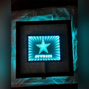 Dallas Cowboys NFL LED Infinity Mirror Shell Art
